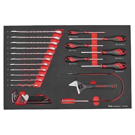 Teng Tools 28 Piece Combination Wrench, Screwdriver, Hex Key & Access TTESP28